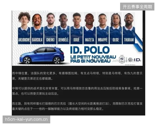 德尚计划在最后热身赛中尽遣主力，姆巴佩领衔豪华攻击线考验北爱尔兰防线